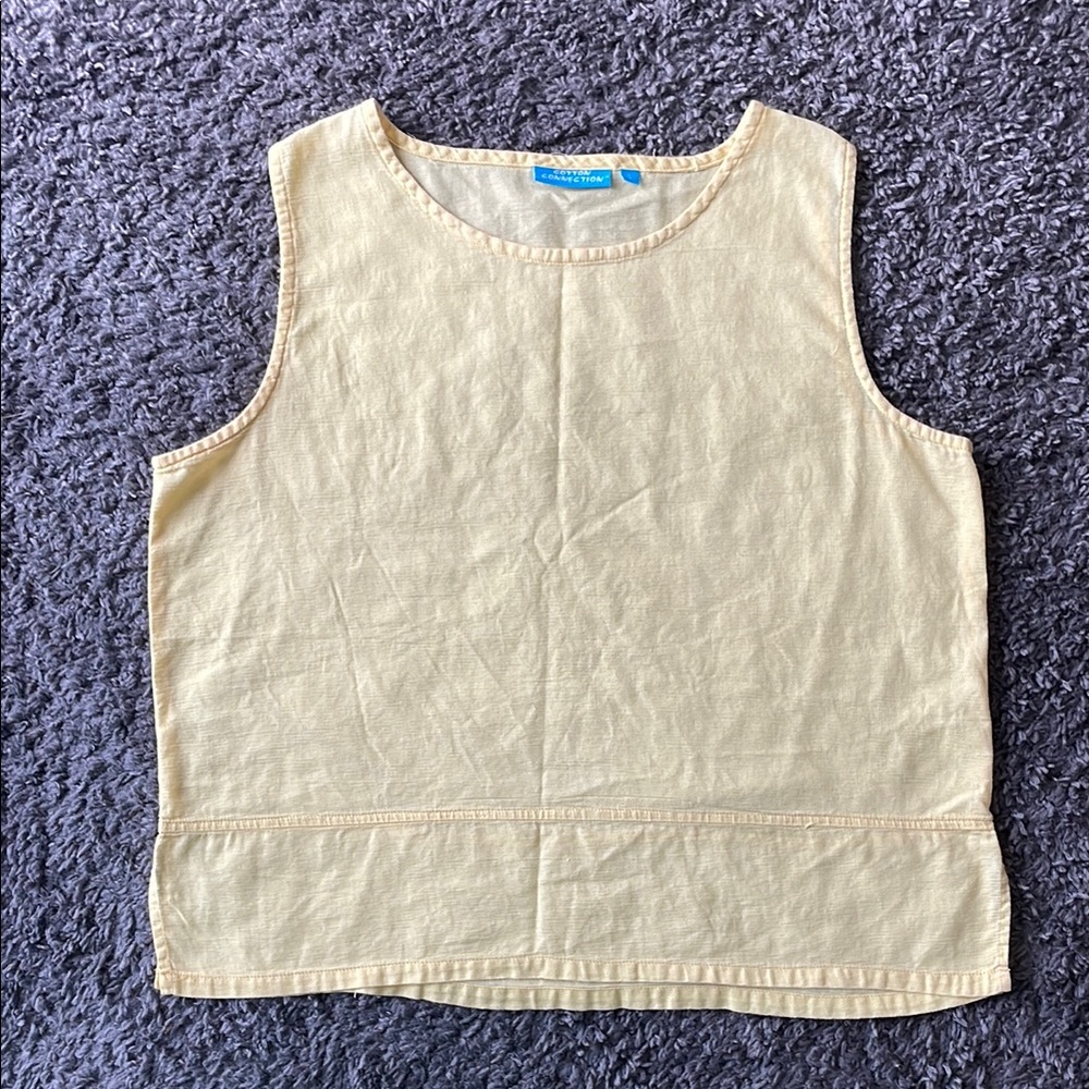 Women’s Yellow Sleeveless Tank Top